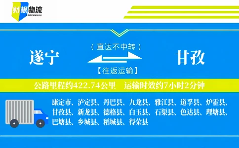 遂宁到甘孜物流公司