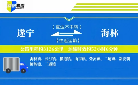 遂宁到海林物流公司