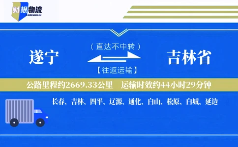 遂宁到吉林省物流公司