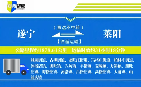 遂宁到莱阳物流公司