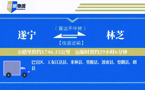 遂宁到林芝物流公司