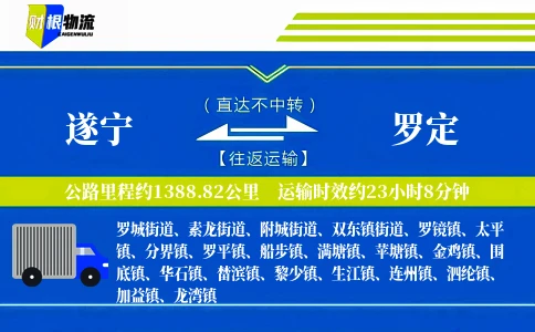 遂宁到罗定物流公司