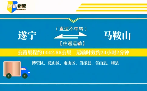 遂宁到马鞍山物流公司