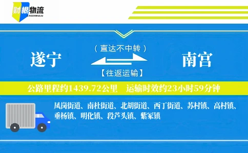 遂宁到南宫物流公司