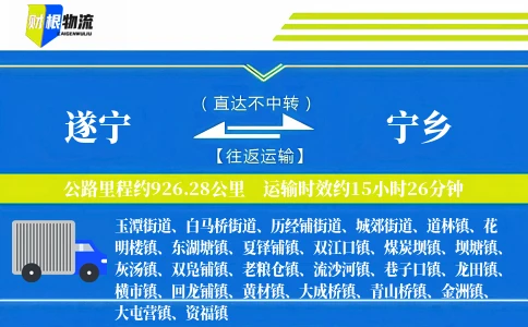 遂宁到宁乡物流公司