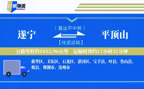 遂宁到平顶山物流公司
