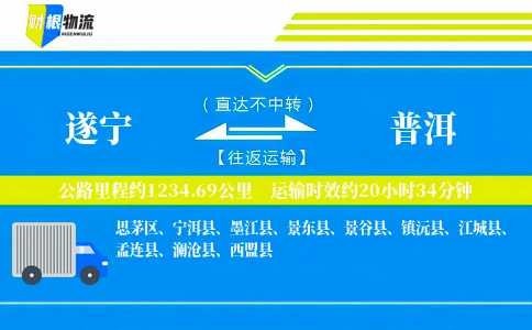 遂宁到普洱物流公司