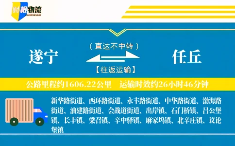 遂宁到任丘物流公司