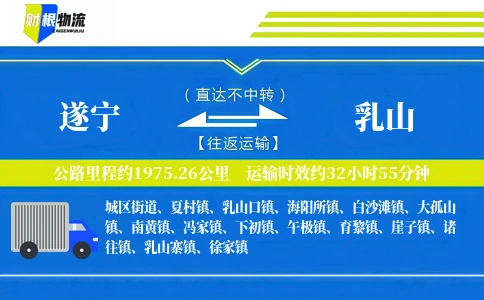 遂宁到乳山物流公司