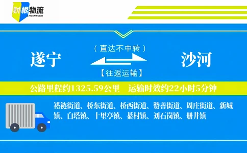 遂宁到沙河物流公司