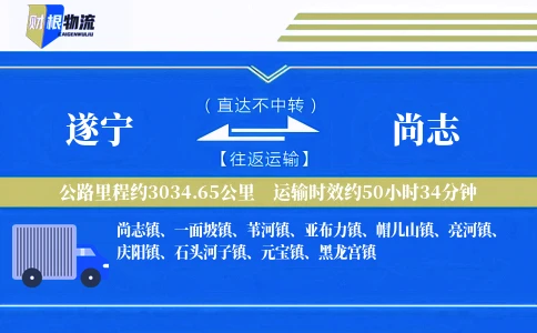遂宁到尚志物流公司