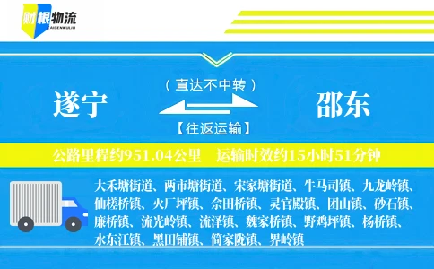 遂宁到邵东物流公司