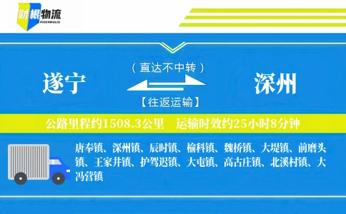 遂宁到深州物流公司