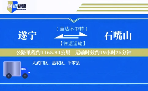遂宁到石嘴山物流公司