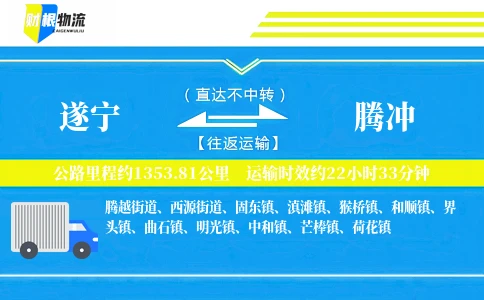 遂宁到腾冲物流公司