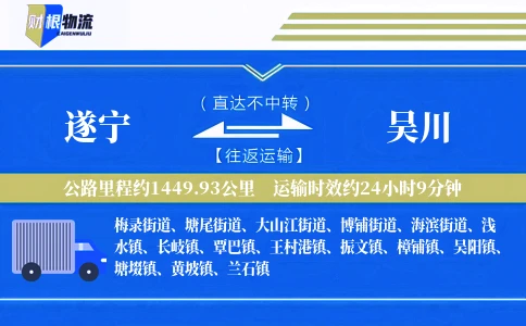 遂宁到吴川物流公司