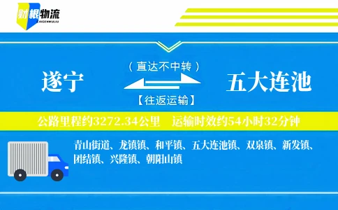 遂宁到五大连池物流公司
