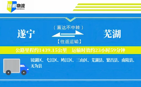 遂宁到芜湖物流公司