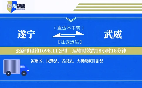 遂宁到武威物流公司