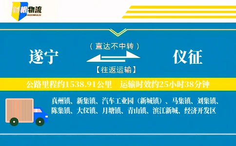 遂宁到仪征物流公司