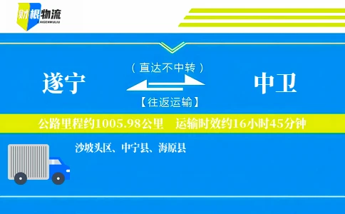 遂宁到中卫物流公司