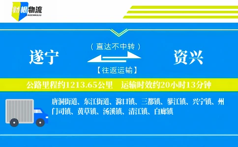 遂宁到资兴物流公司