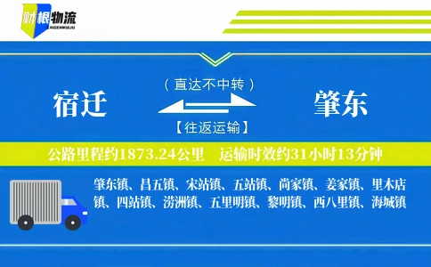 宿迁到肇东物流公司