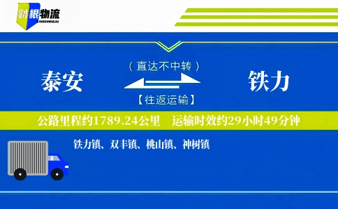泰安到铁力物流公司