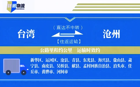台湾到沧州物流公司