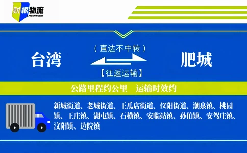 台湾到肥城物流公司