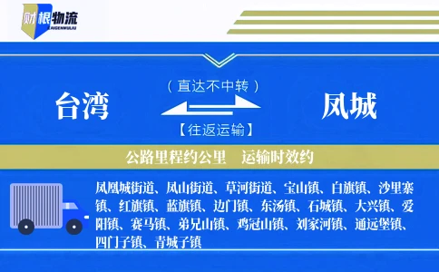 台湾到凤城物流公司
