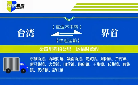 台湾到界首物流公司