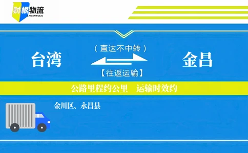 台湾到金昌物流公司