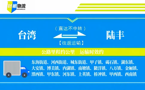 台湾到陆丰物流公司