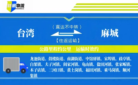 台湾到麻城物流公司