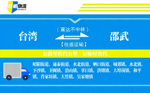 台湾到邵武物流公司