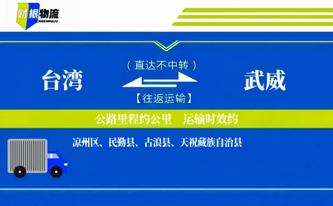 台湾到武威物流公司