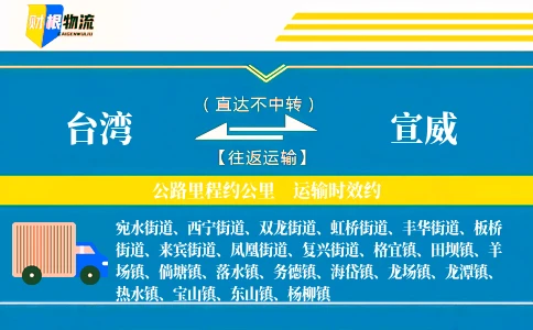 台湾到宣威物流公司