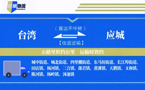 台湾到应城物流公司
