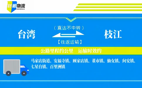台湾到枝江物流公司