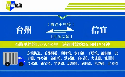 台州到信宜物流公司