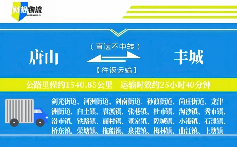 唐山到丰城物流公司
