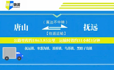 唐山到抚远物流公司