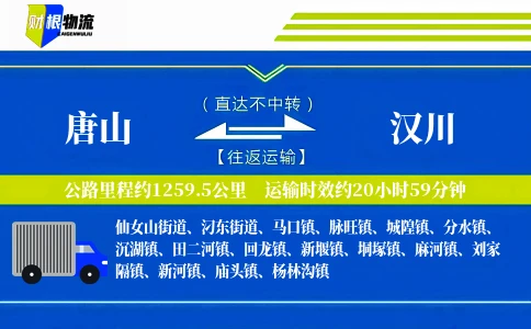 唐山到汉川物流公司