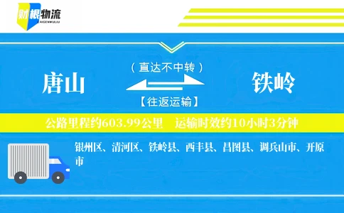 唐山到铁岭物流公司