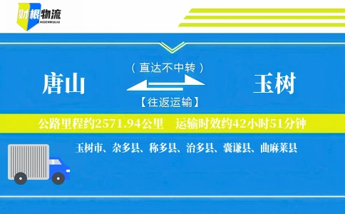唐山到玉树物流公司