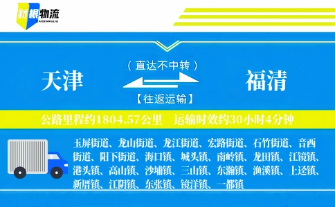 天津到福清物流公司