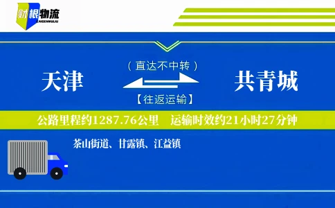 天津到共青城物流公司