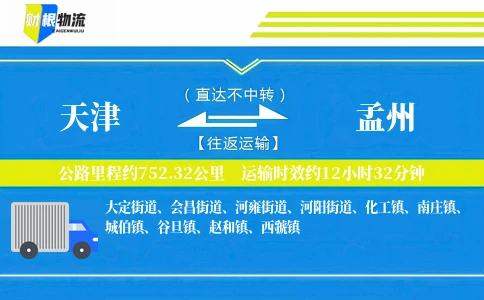 天津到孟州物流公司