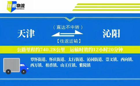天津到沁阳物流公司